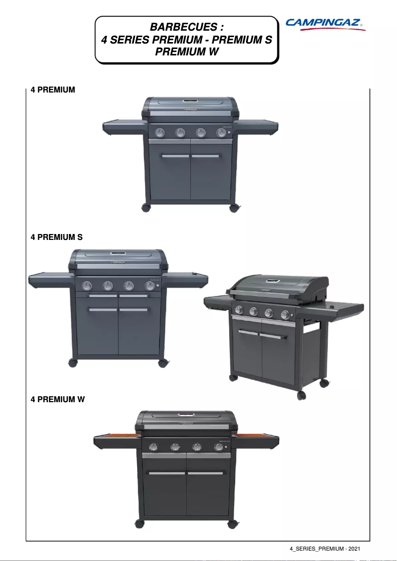 Image de la première page du manuel de l'appareil 4 Series Premium S