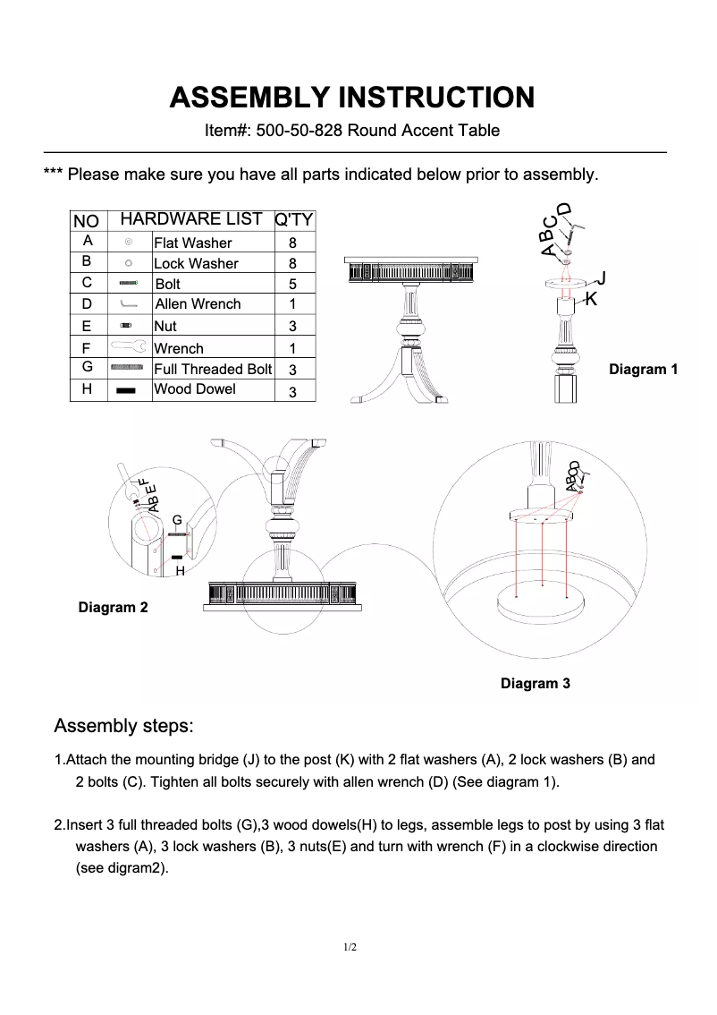 Page 1 of the manual User Manual Hooker 500-50-828