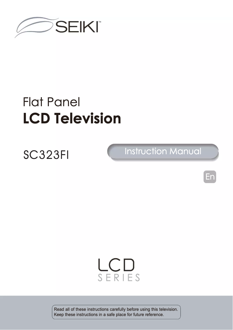 First page image of the manual for SC232FI