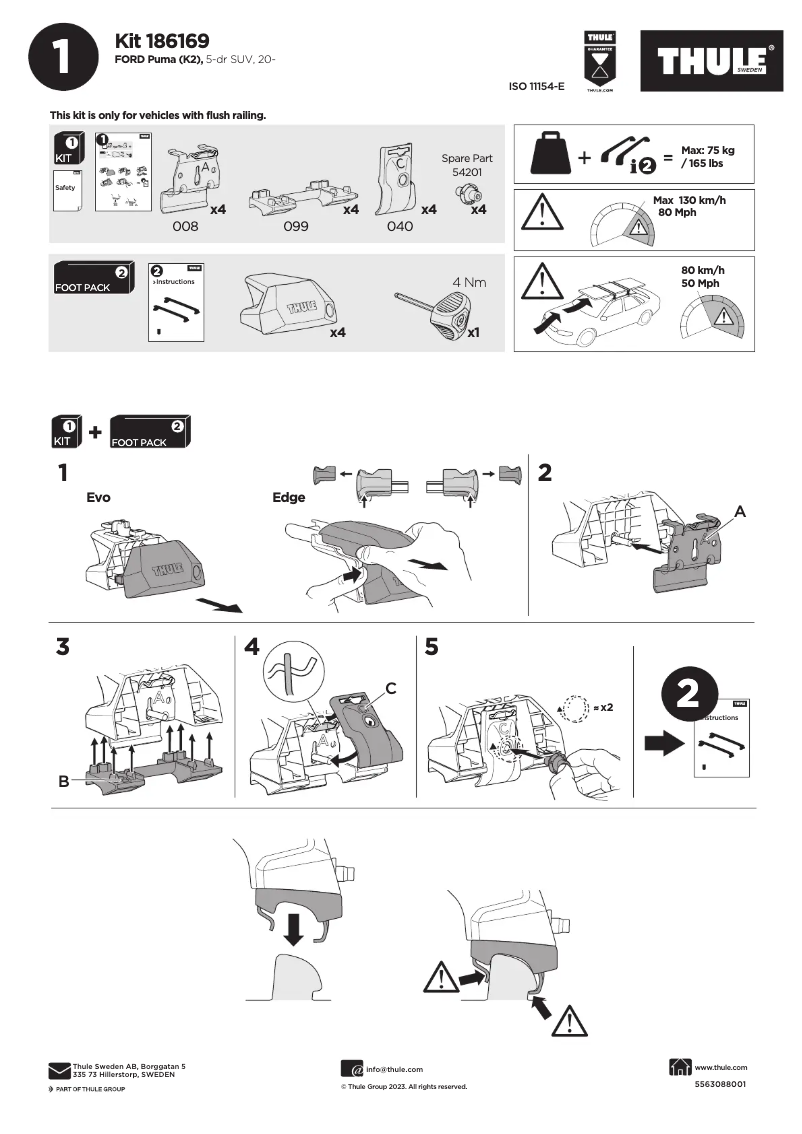 First page image of the manual for Kit 186169