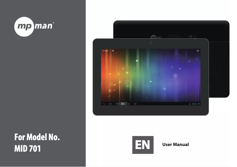 First page image of the manual for MID170