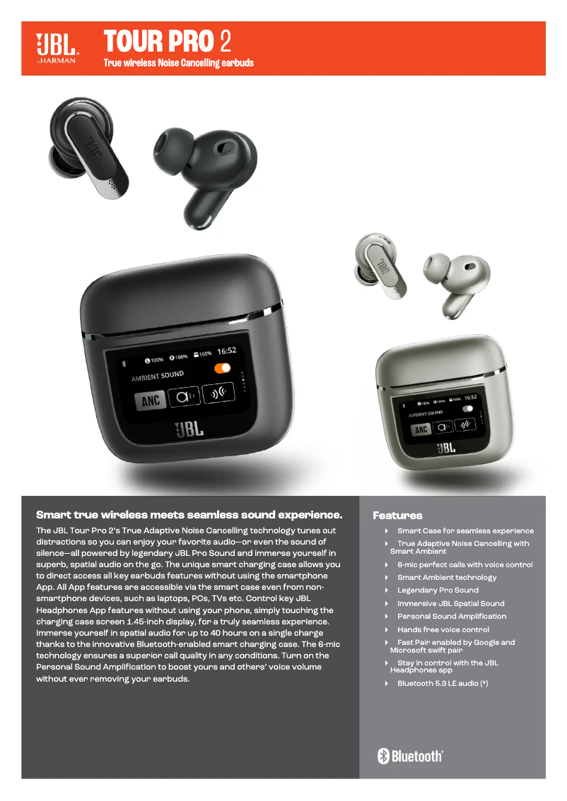 First page image of the manual for Tour Pro 2