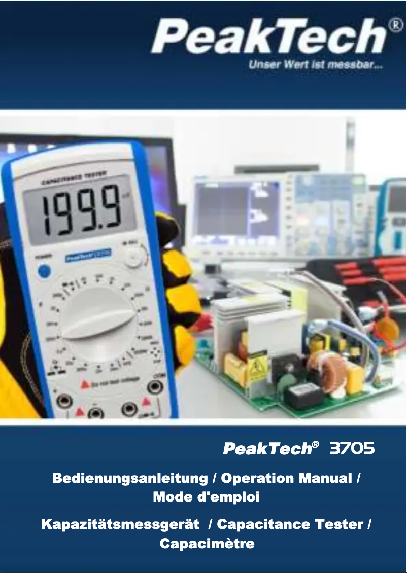 First page image of the manual for 3705