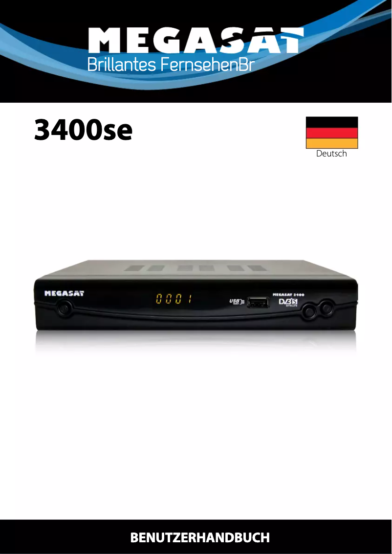 Page 1 of the manual User Manual Megasat 3400se