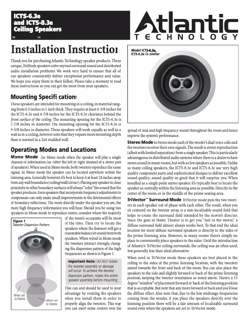 First page image of the manual for IC-6.3-S