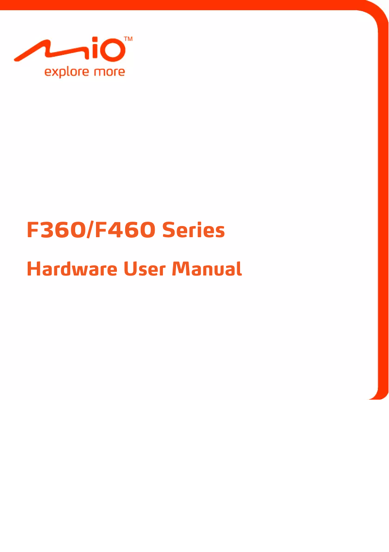 Page 1 of the manual User Manual Mio F462