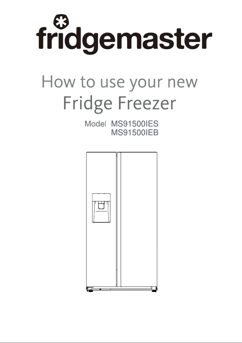Page 1 of the manual User Manual Fridgemaster MS83430ES