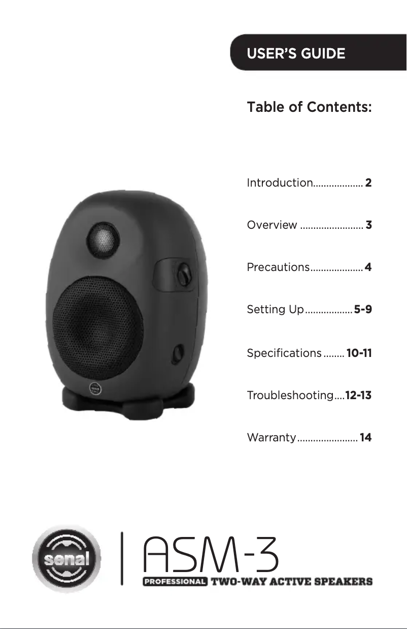 First page image of the manual for ASM-3