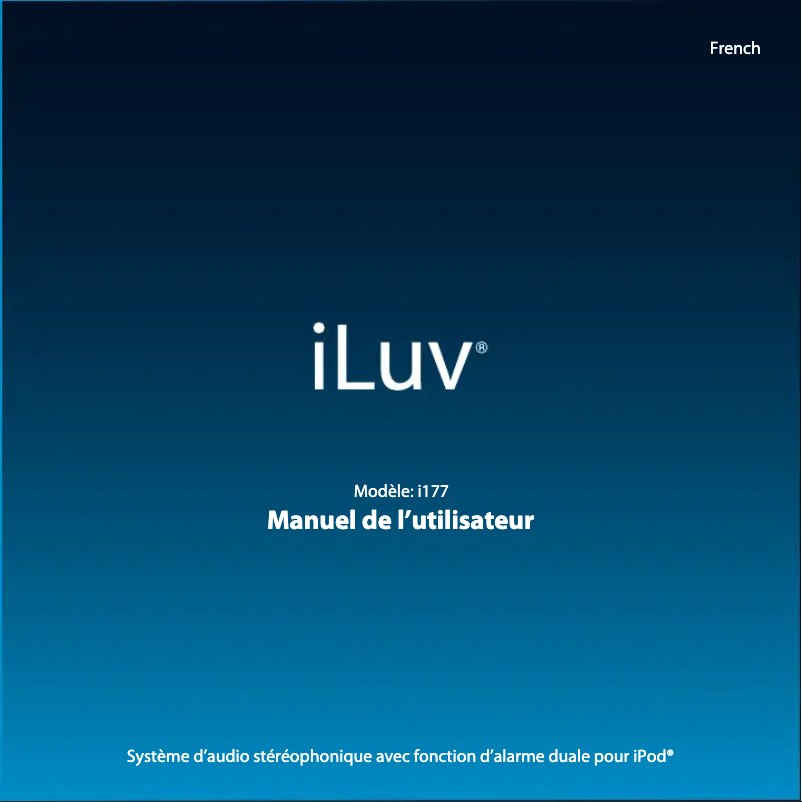 Page 1 of the manual User Manual iLuv I177