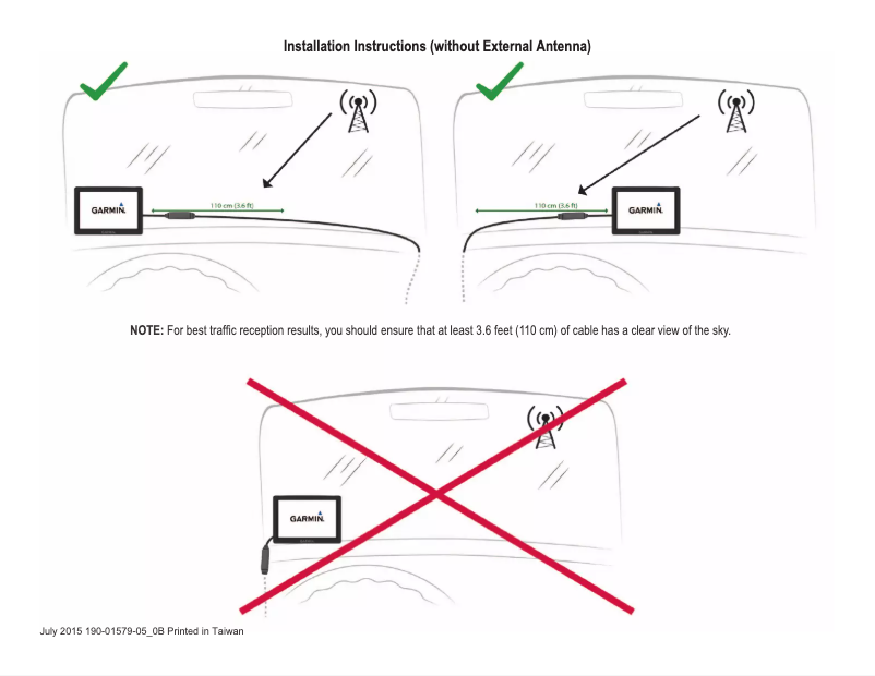Page 1 of the manual User Manual Garmin FMI-65