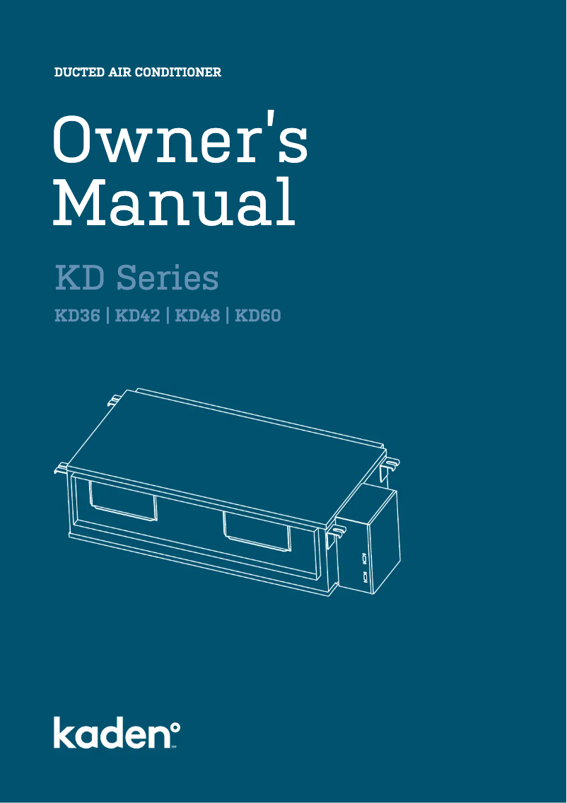 Page 1 of the manual User Manual Kaden KD60