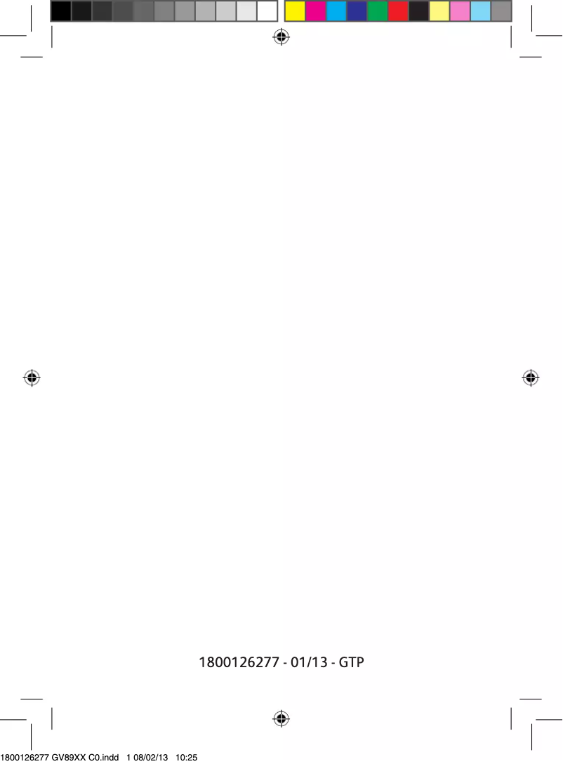 First page image of the manual for GV8960C0