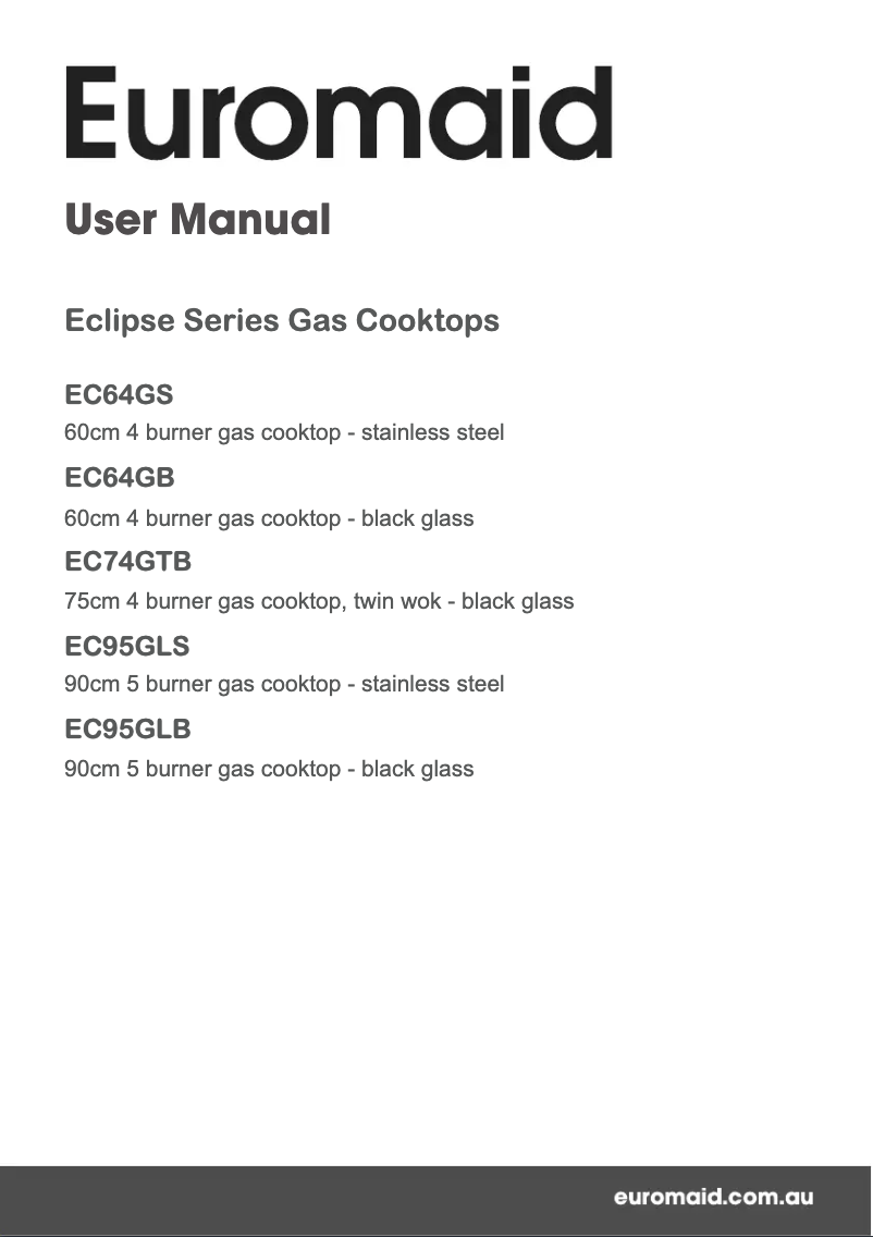 Page 1 of the manual User Manual Euromaid EC64GB
