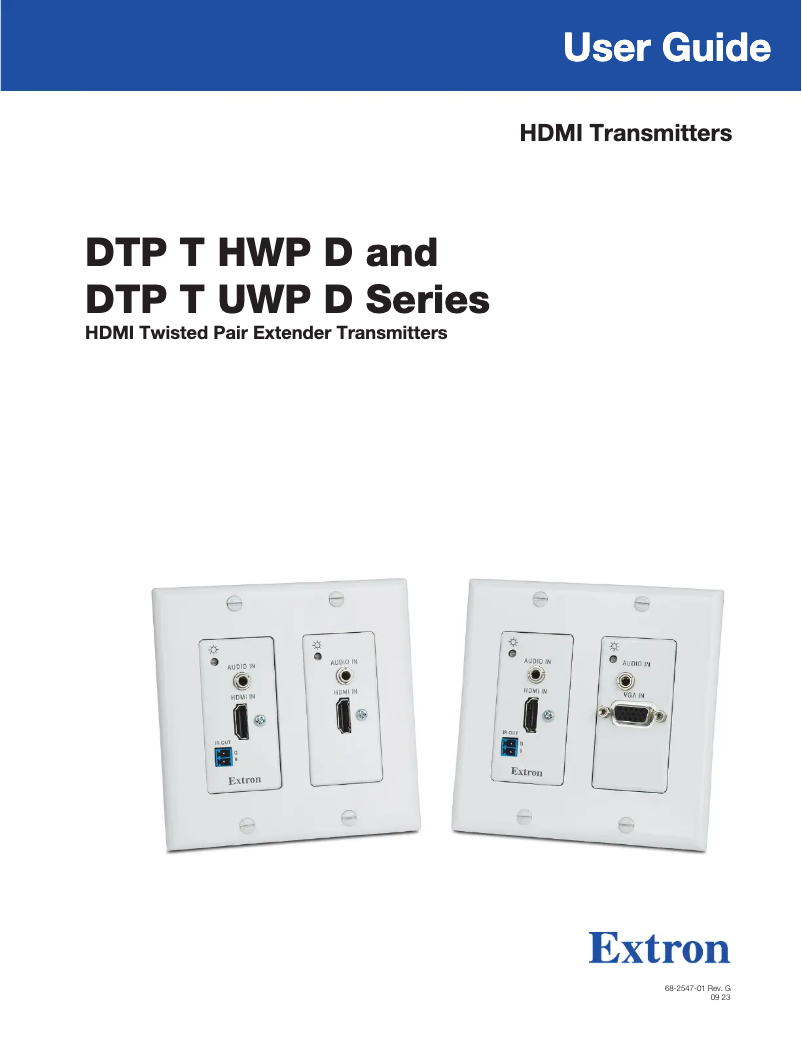 First page image of the manual for DTP T HWP 232 D