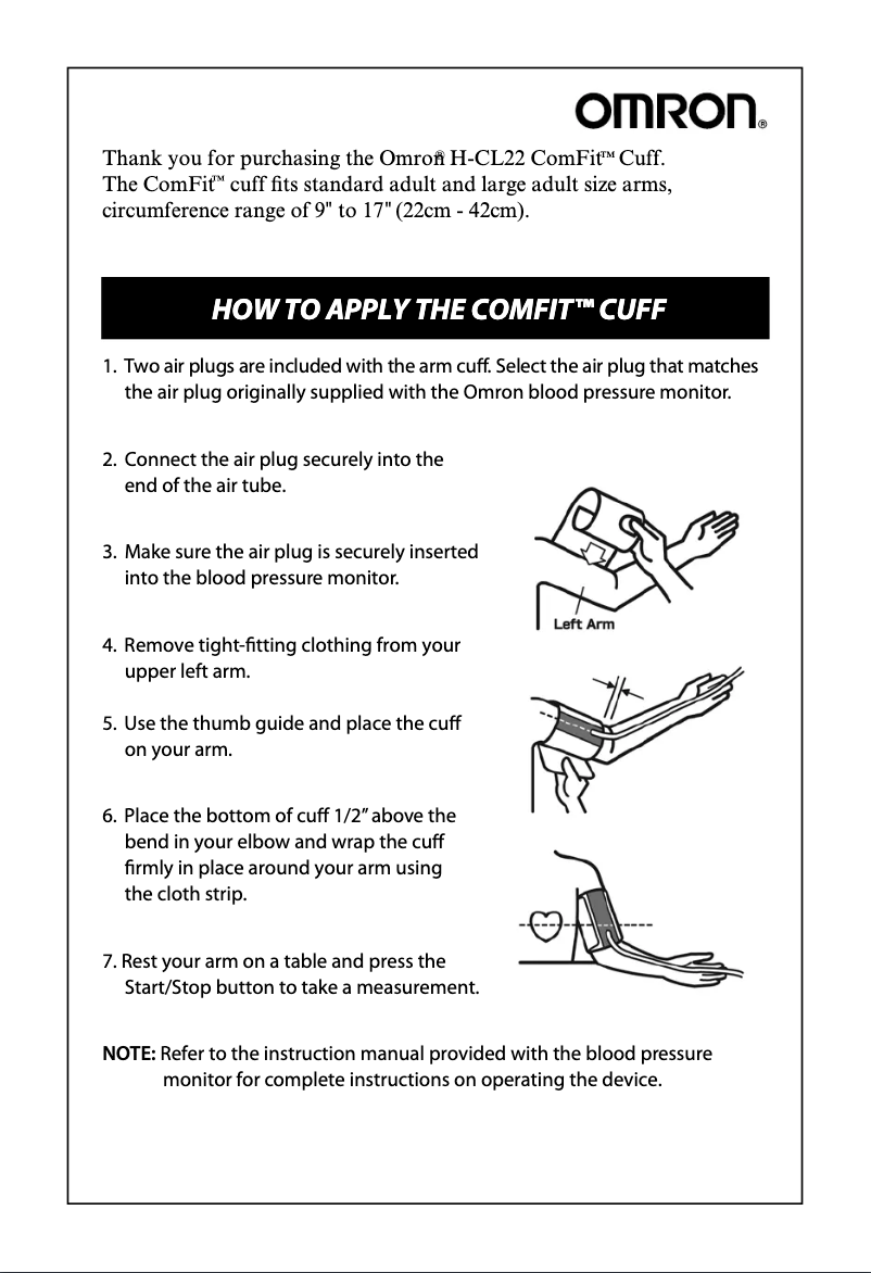 First page image of the manual for H-CL22