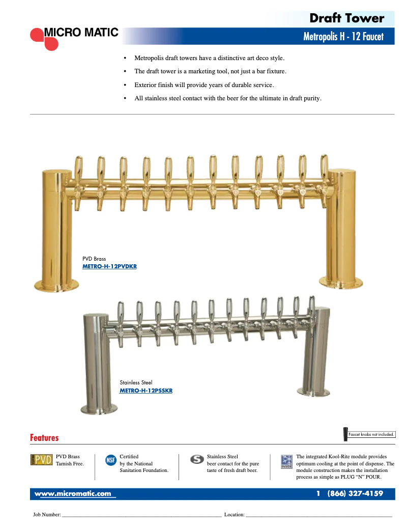 Page 1 of the manual User Manual Micro Matic METRO-H-12KR