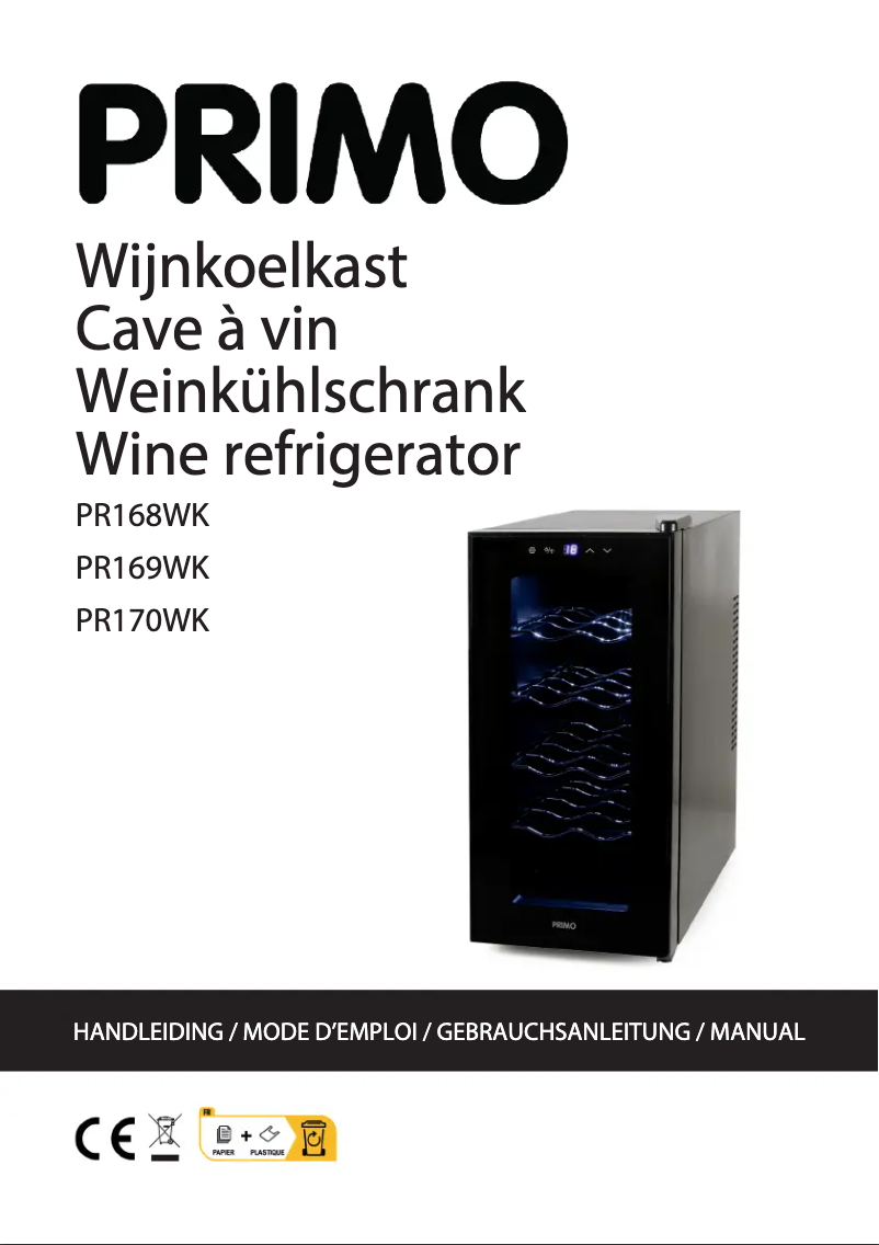 Page 1 of the manual User Manual Primo PR168WK