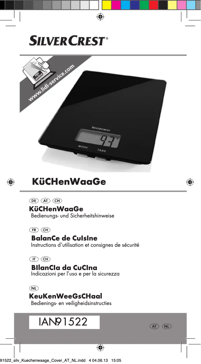 First page image of the manual for Z31622B