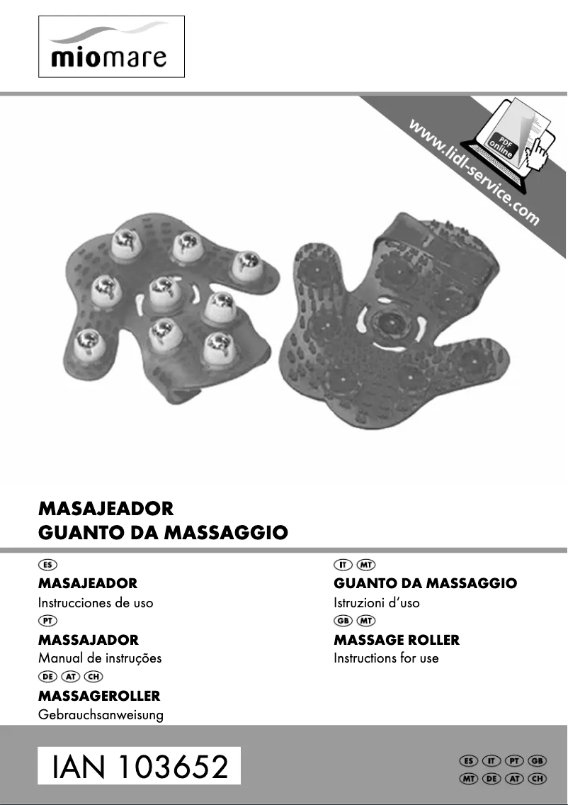 Page 1 of the manual User Manual Miomare IAN 103652