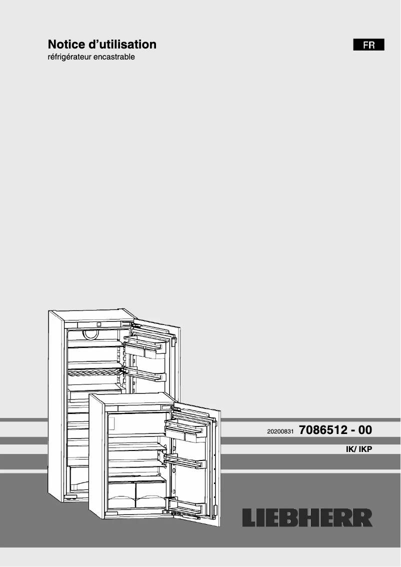 Page 1 of the manual User Manual Liebherr IK 2360 Premium