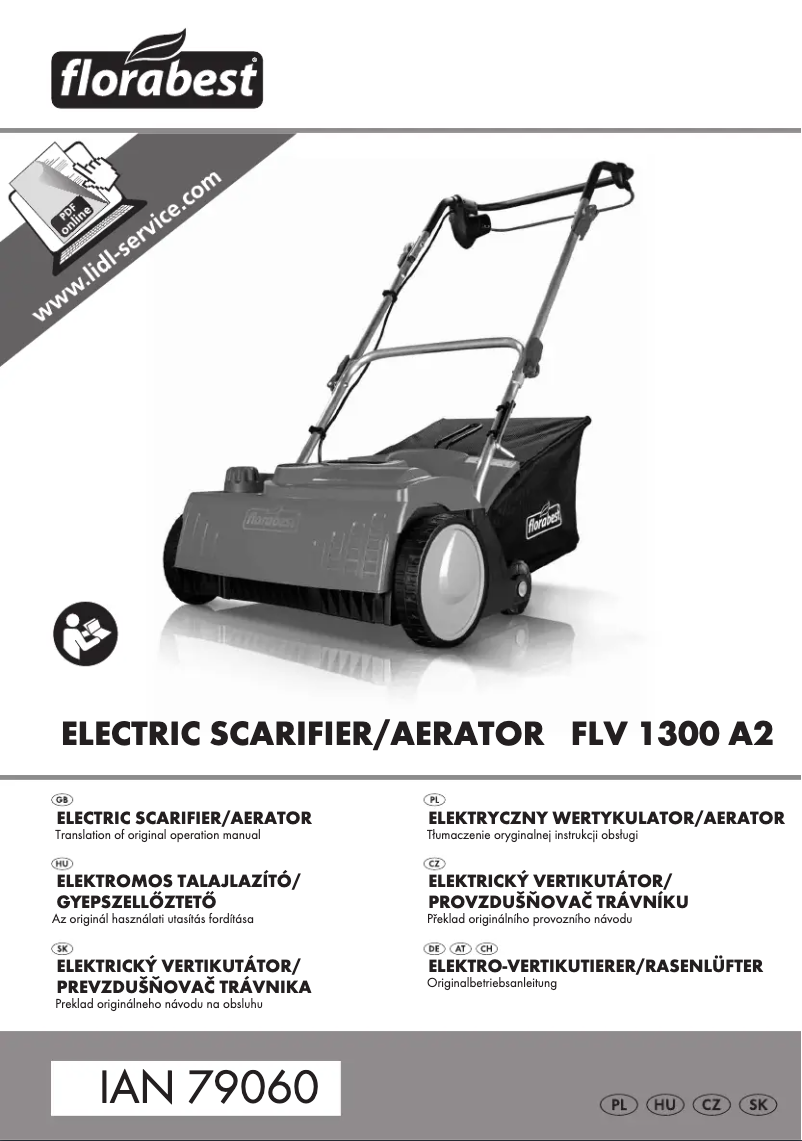 First page image of the manual for FLV 1300 A2