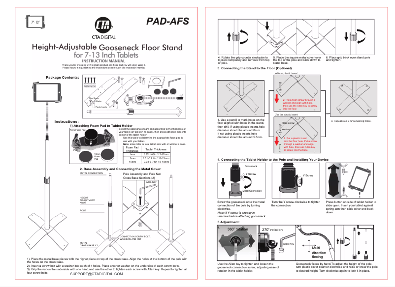 Page 1 of the manual User Manual CTA Digital PAD-AFS