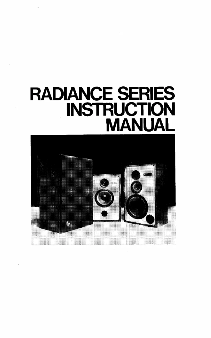 First page image of the manual for Radiance 902VX