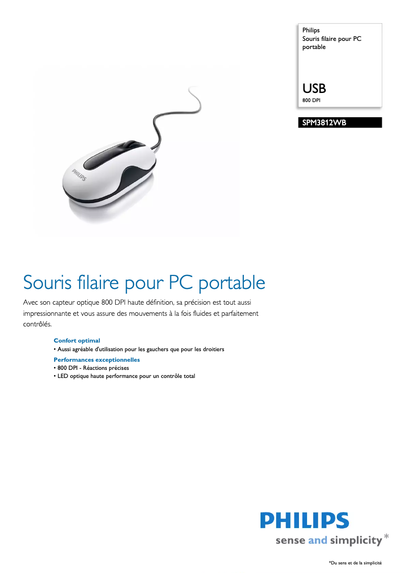 First page image of the manual for SPM3812WB