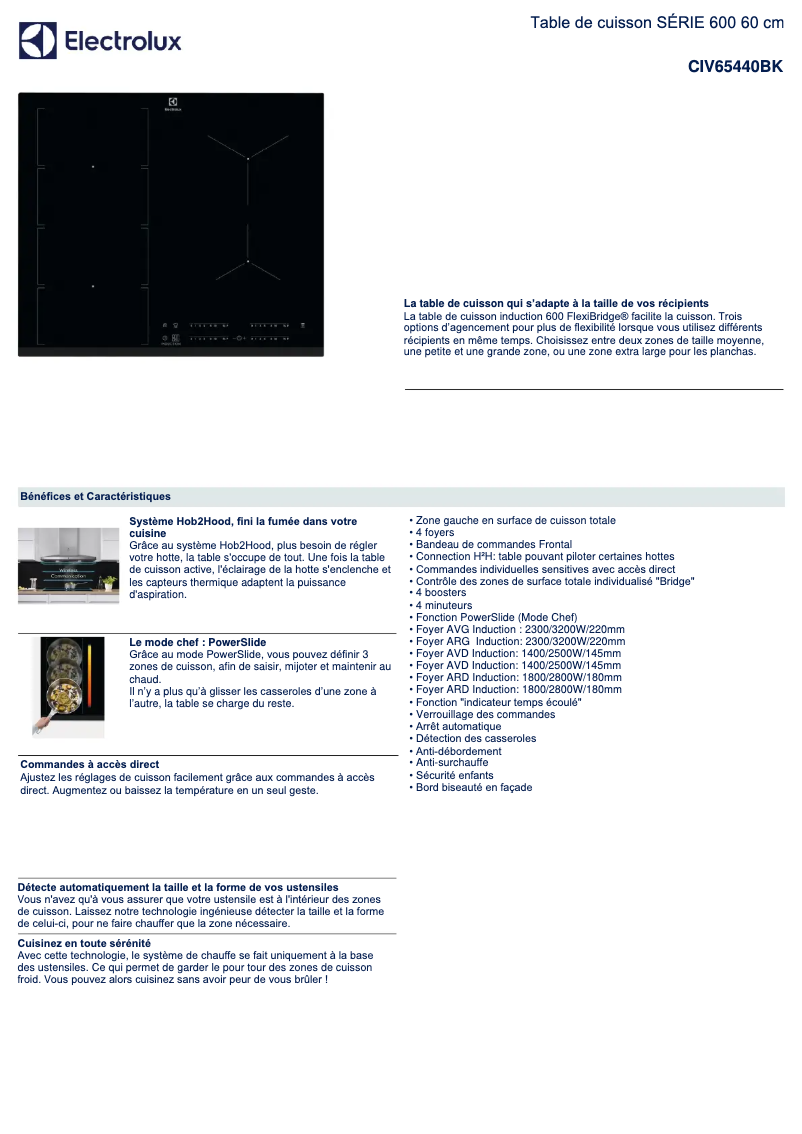 First page image of the manual for CIV65440BK