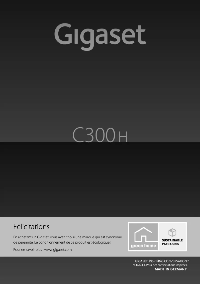 Page 1 of the manual User Manual Siemens Gigaset C300H