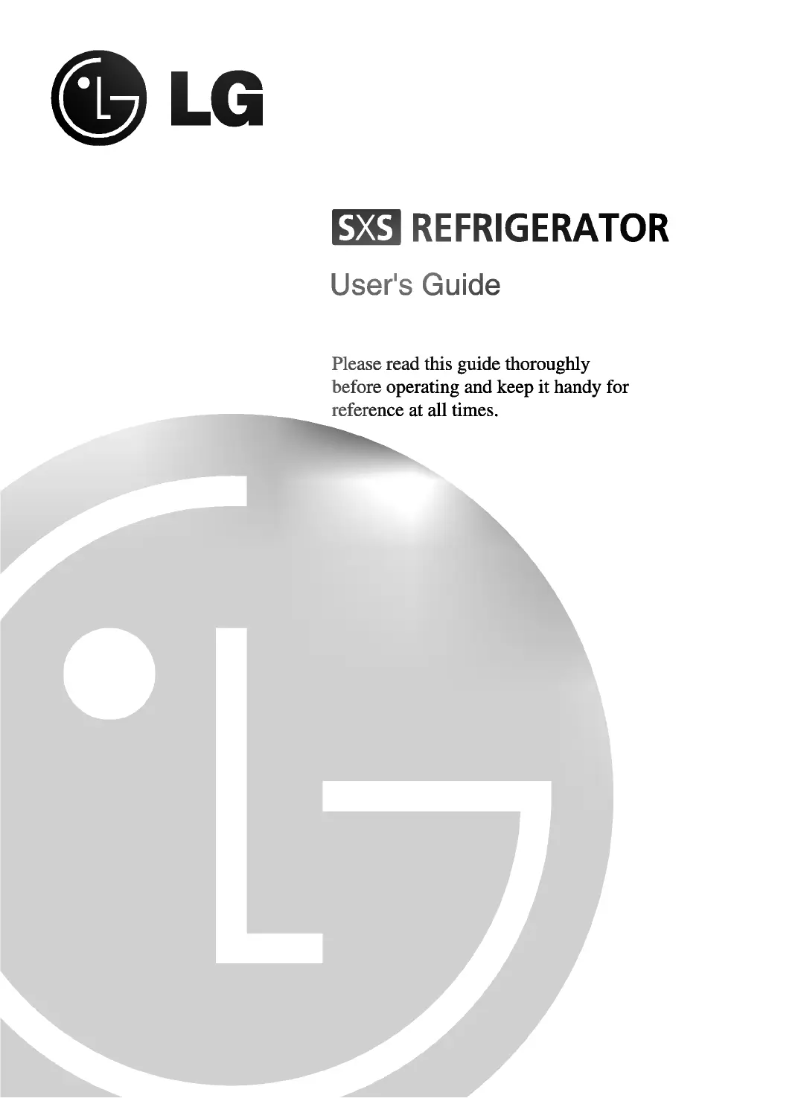 First page image of the manual for GR-B247DVZA