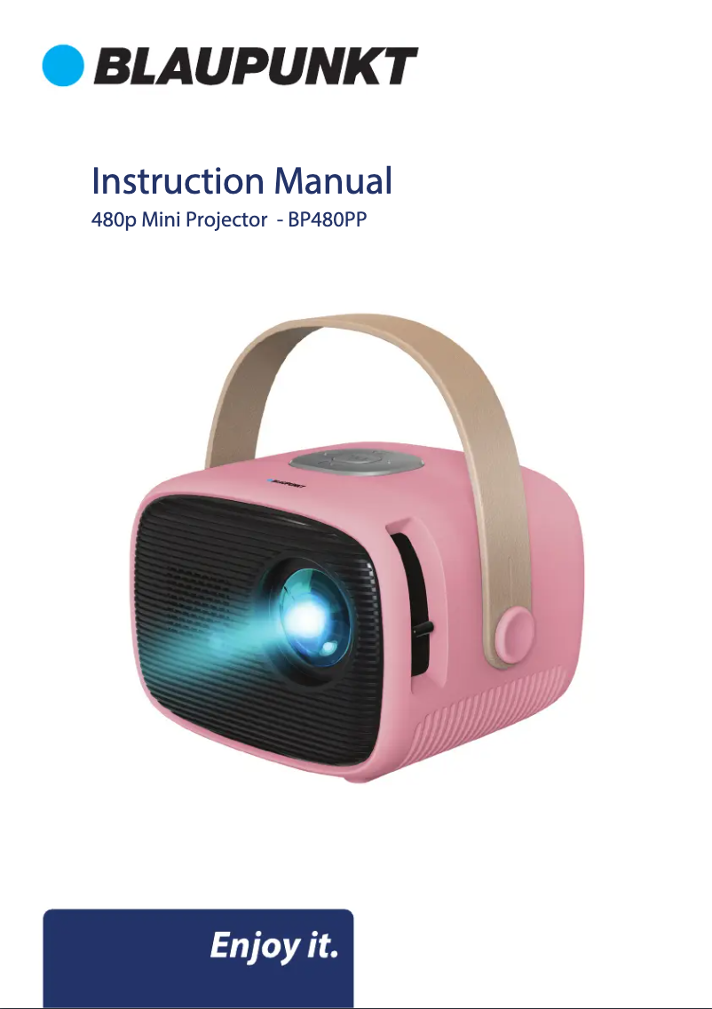 Page 1 of the manual User Manual Blaupunkt BP480PP