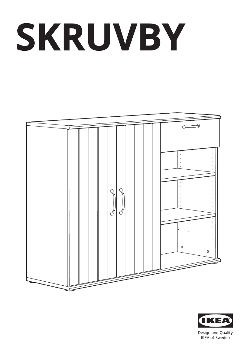 Page 1 of the manual User Manual Ikea SKRUVBY 705.687.20