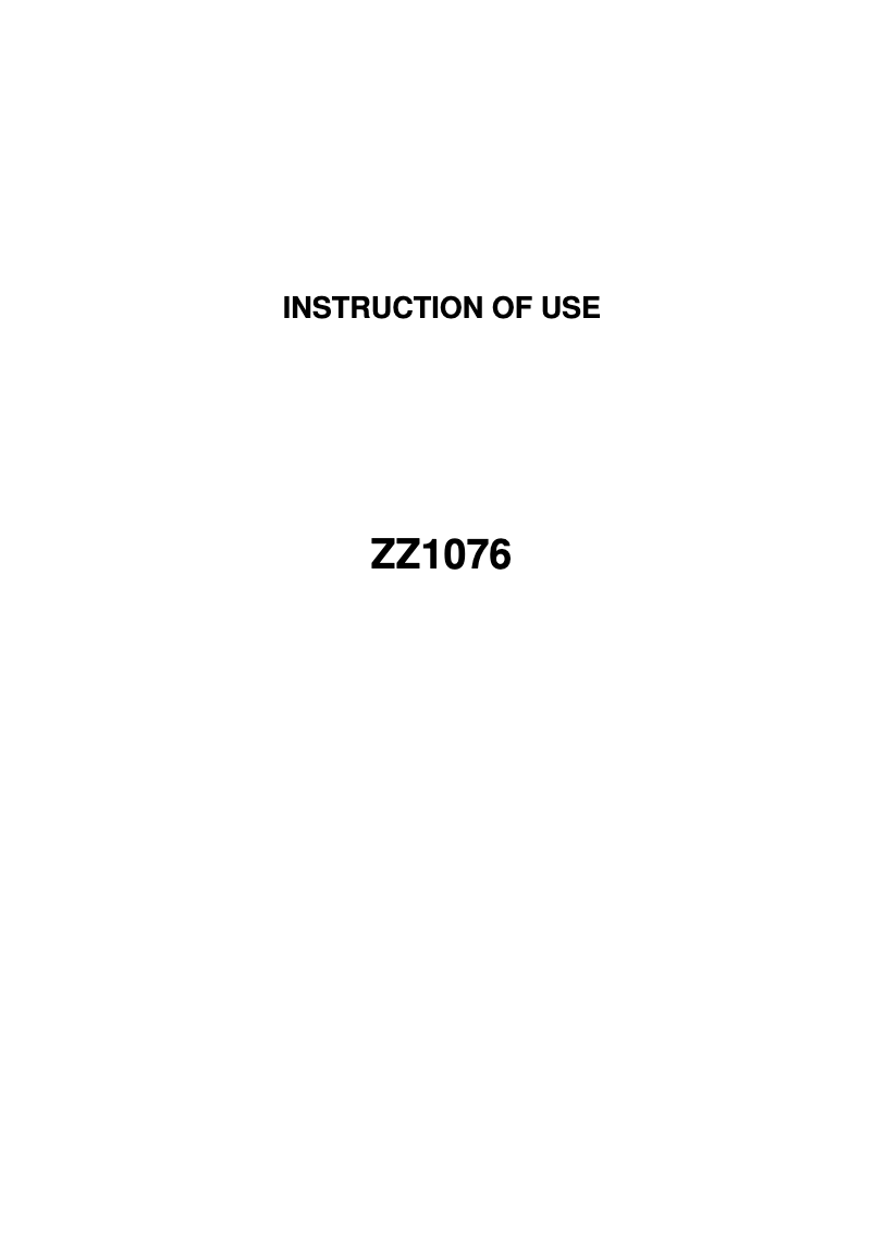 Page 1 of the manual User Manual Ilve ILD784B