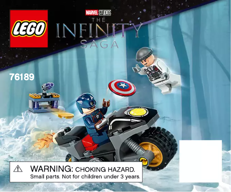 First page image of the manual for Marvel Studios 76189