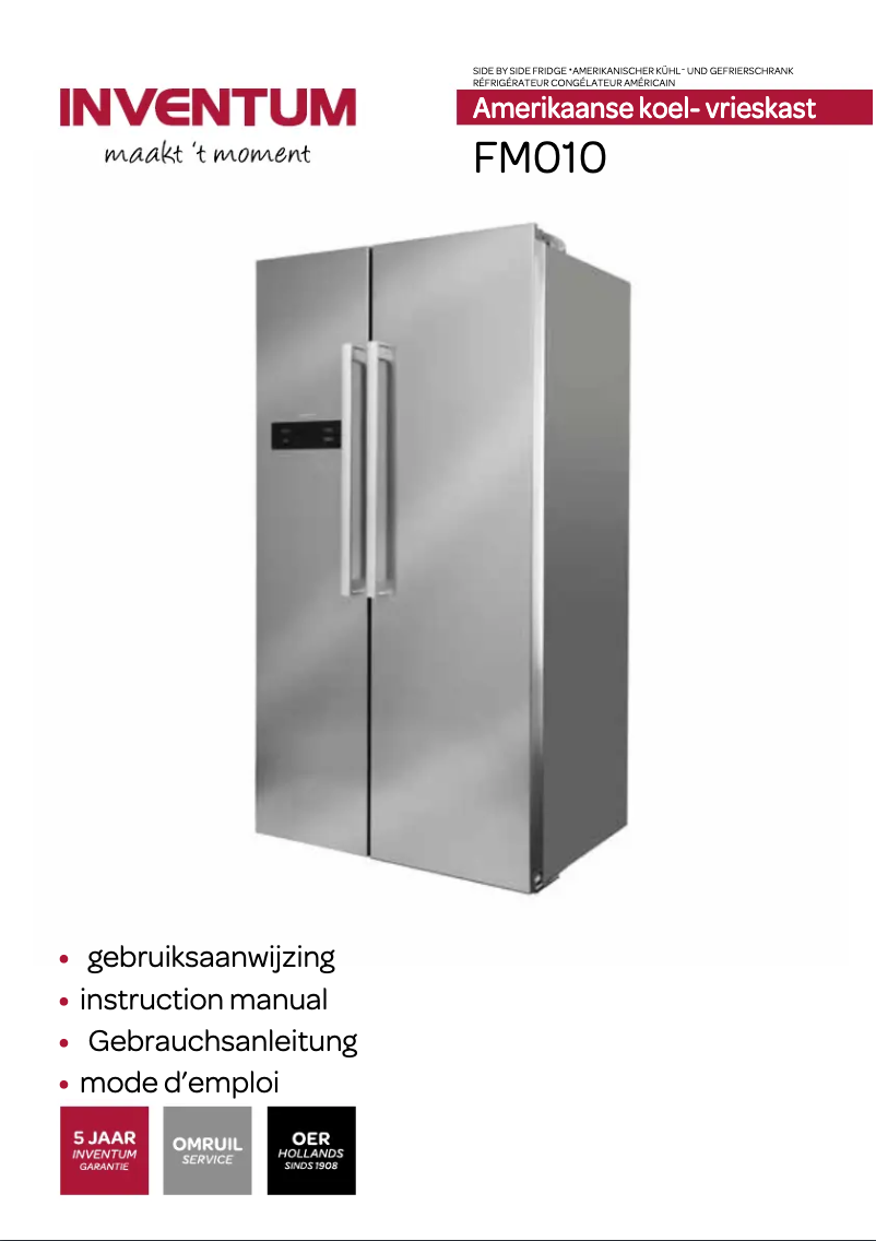 First page image of the manual for FM010