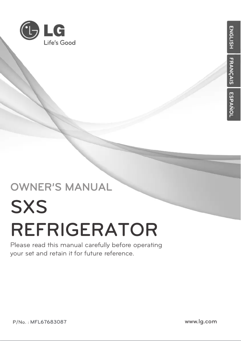 Page 1 of the manual User Manual LG GWP2720BK