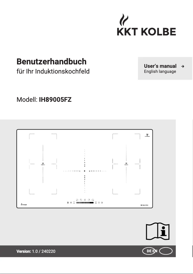 First page image of the manual for IH89005FZ