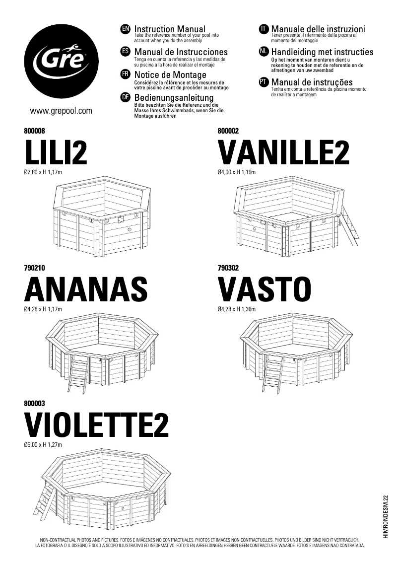 Page 1 of the manual User Manual Gre 800008