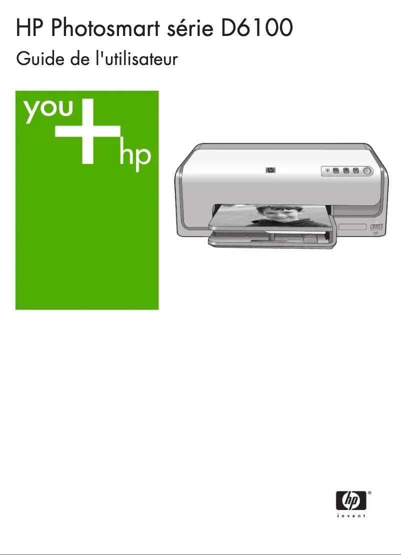 Page 1 of the manual User Manual HP Photosmart D6100