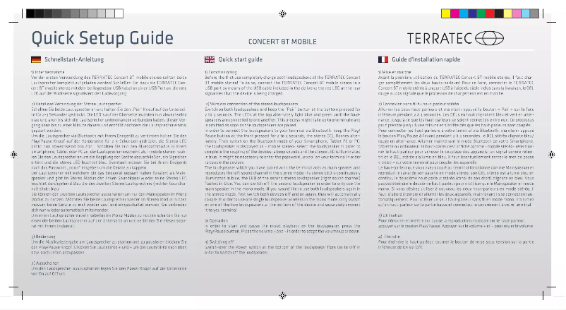 First page image of the manual for Concert BT mobile