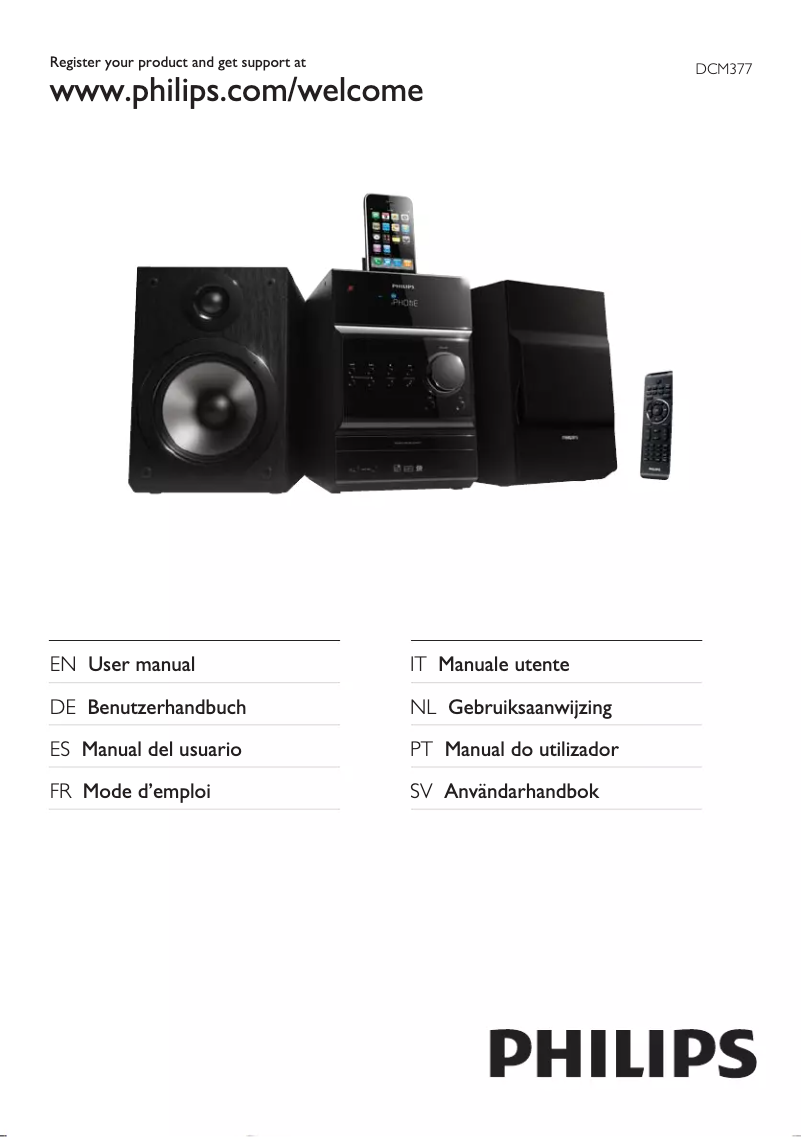 Page 1 of the manual User Manual Philips DCM377