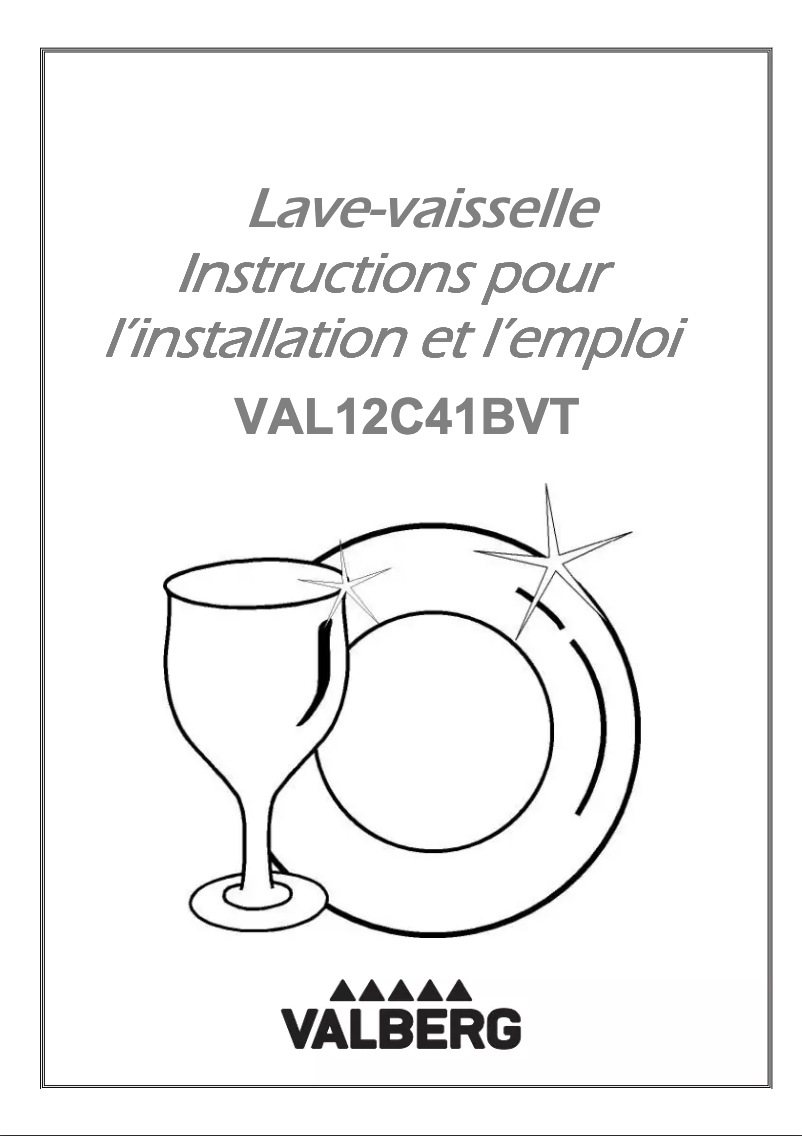 First page image of the manual for VAL 12C41 BVT