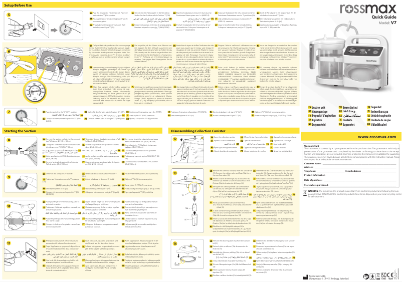 Page 1 of the manual User Manual Rossmax V7