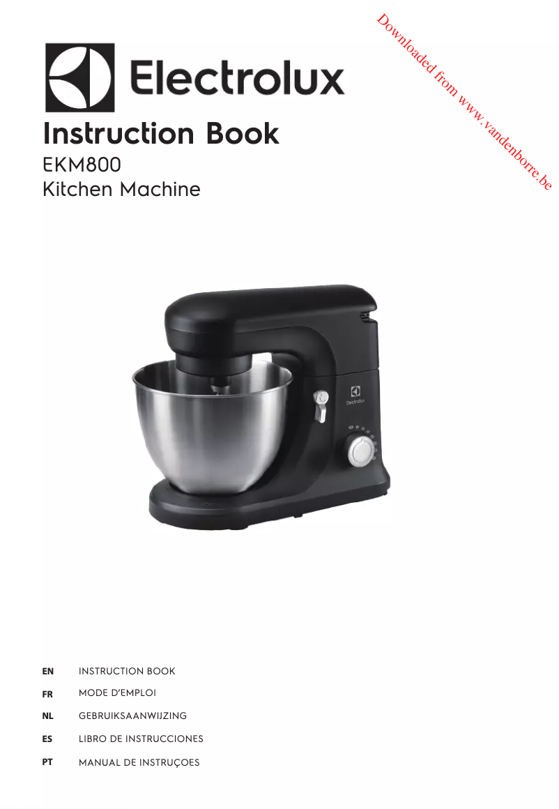 First page image of the manual for EKM800