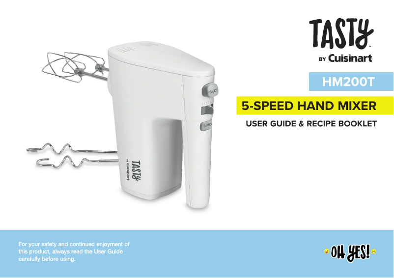 Page 1 of the manual User Manual Cuisinart HM200T
