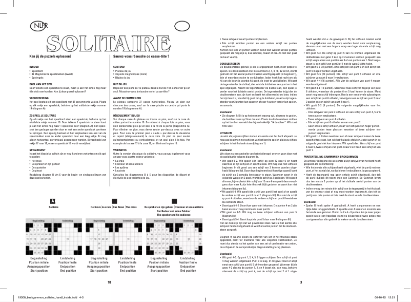Page 1 of the manual User Manual Jumbo Backgammon & Solitaire Travel