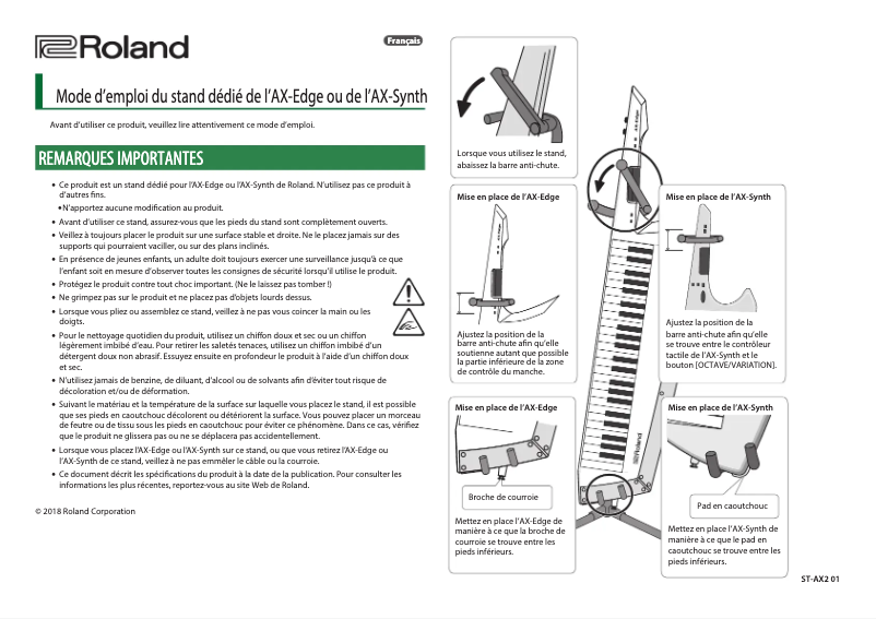 First page image of the manual for ST-AX2