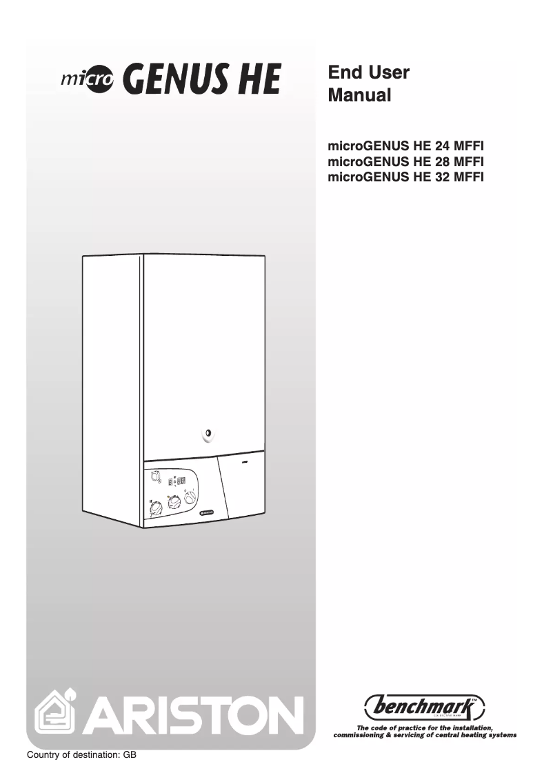 Page 1 of the manual User Manual Ariston Thermo MicroGenus HE 28 MFFI