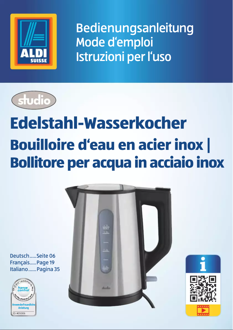 First page image of the manual for GT-WKeds-04-CH